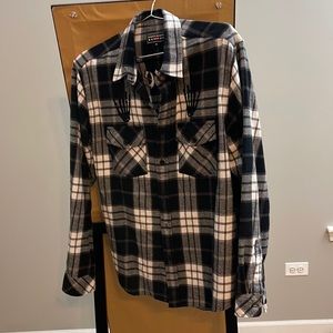 Supreme x Hysteric Glamour Mens Medium Embroidered Flannel Shirt